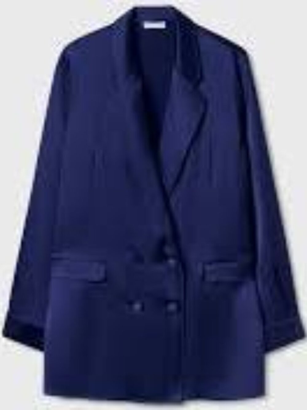 SILK LAUNDRY RELAXED BLAZER - PURPLE - SIZE LG/US 8